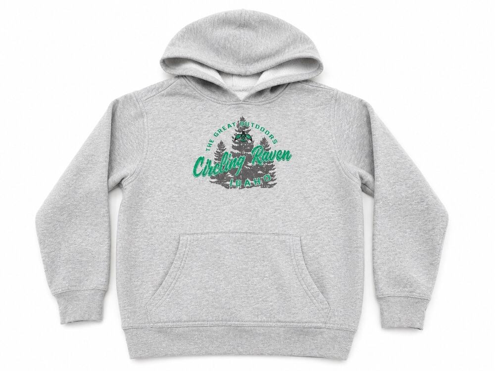 Garb Kids Circling Raven Golf Club Fleece Hoodie, Size L